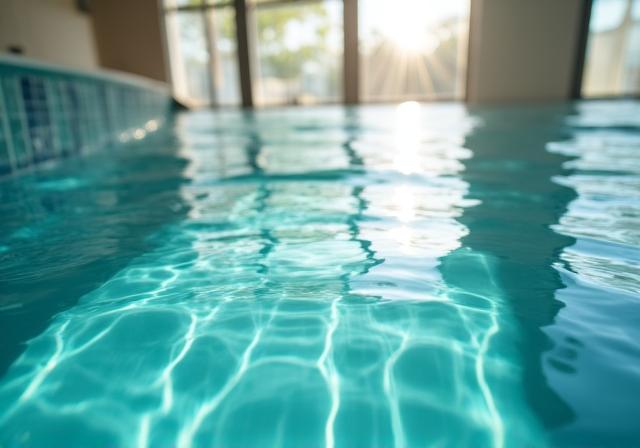 Trattamento di idroterapia in piscina riscaldata