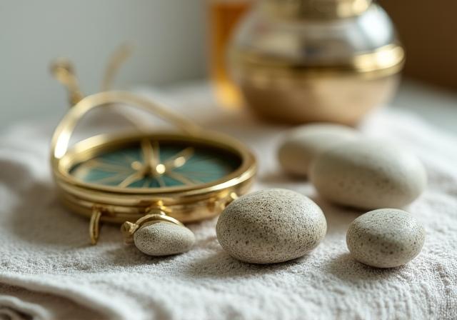 Centro benessere con tema marino e bussola decorativa